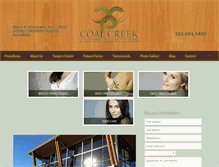Tablet Screenshot of coalcreekplasticsurgery.com